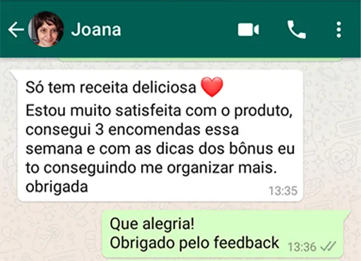 Depoimento de cliente