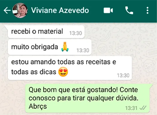 Depoimento de cliente