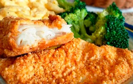 Peixe frito na Air Fryer